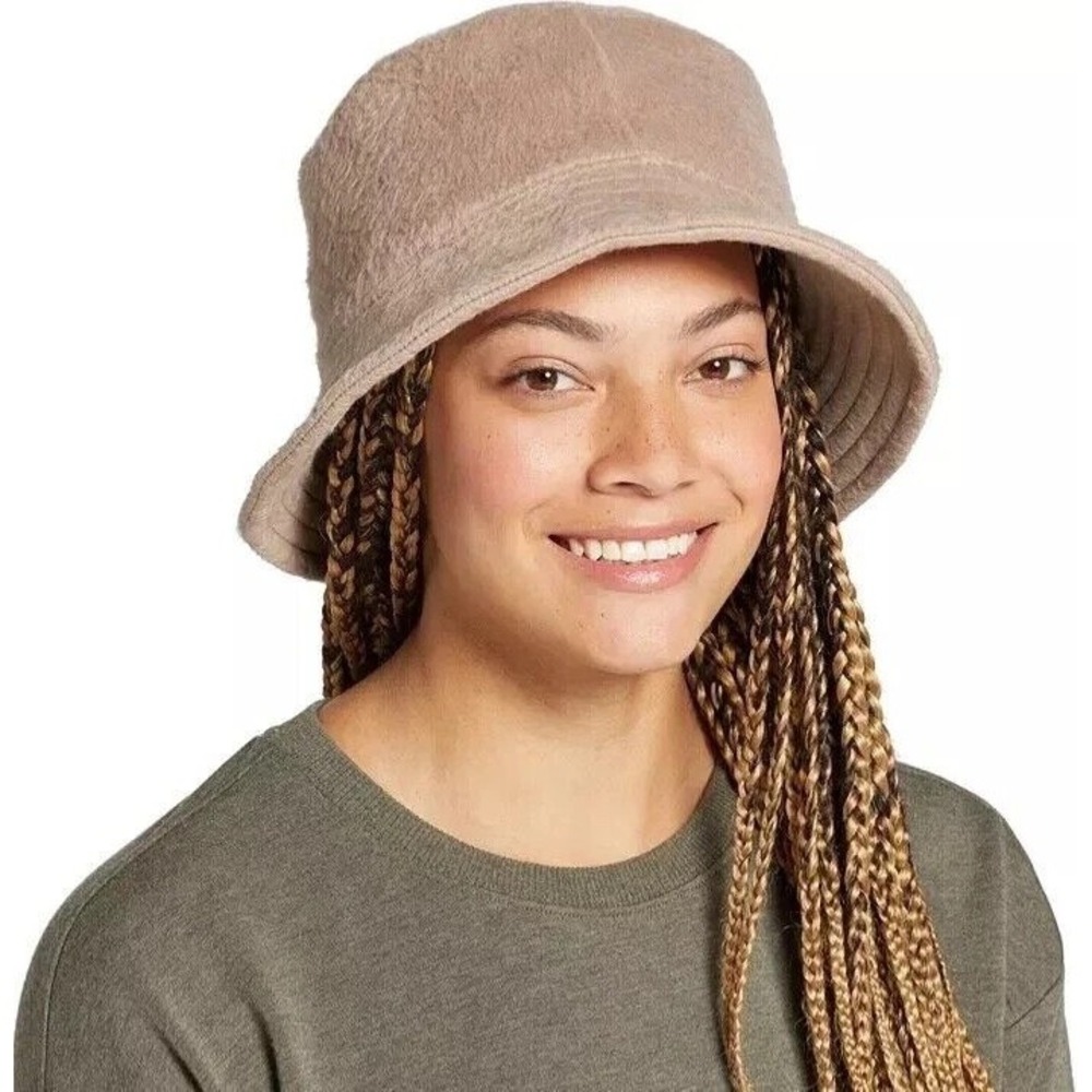Alpine Design Women's Brushed Bucket Hat One Size Fits most Women Beige